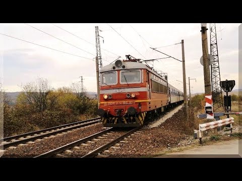 BDZ Passenger Trains around Vakarel Train Station in Bulgaria