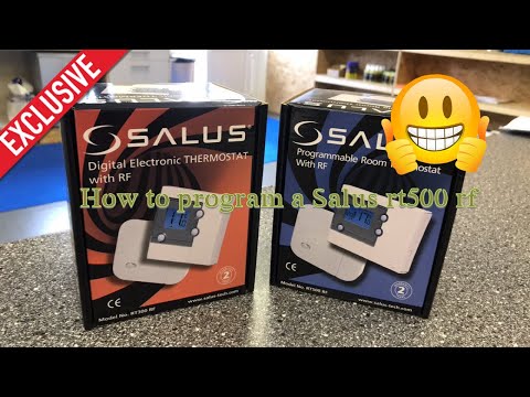 How to program a salus rt500rf wireless thermostat
