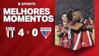 BOTAFOGO-SP 4 X 0 FORTALEZA - MELHORES MOMENTOS