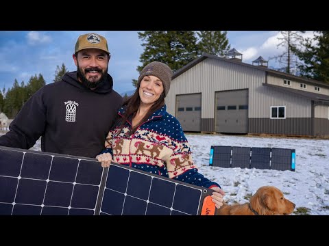 We're Back! First Solar Power Installation On Our Property (Easy & Cheap DIY Option Anyone Can Do)