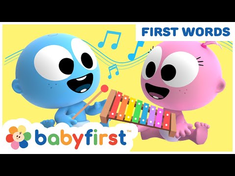 Laughing with funny GooGoo & Gaga | Learn musical instruments & first words for kids | Baby First TV
