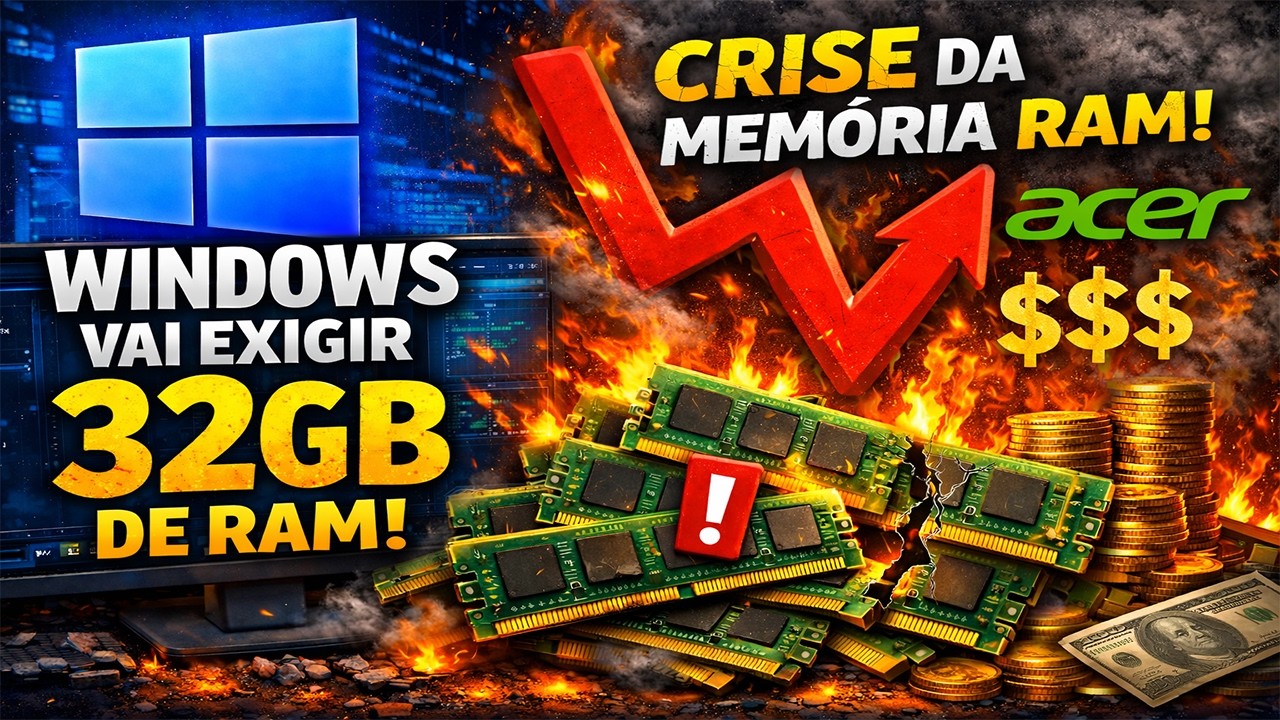 Windows 11 agora "exige" 32GB de RAM pra rodar JOGOS! A Memória RAM NUNCA MAIS IRÁ VOLTAR AO NORMAL!