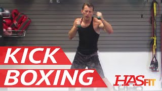 BEST 30 Minute Cardio Kickboxing Workout - Aerobic Cardiovascular Exercises - HASfit Cardio Training