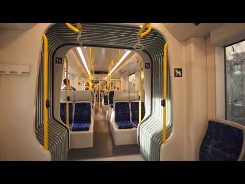 Sweden, Stockholm, tram ride from Torsvik to Ropsten