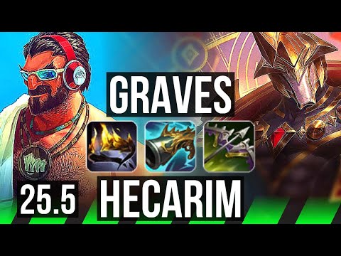 GRAVES vs HECARIM (JGL) | 14/4/9 | KR Master | 25.5