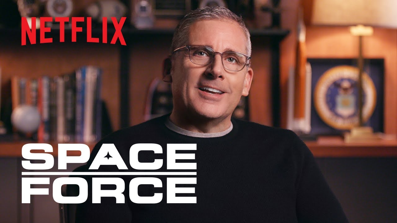 Обложка видео Фичуретка сатирической комедии Netflix «Космические войска»