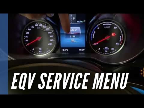 2021 Mercedes Benz EQV secret service menu key combination procedure how to