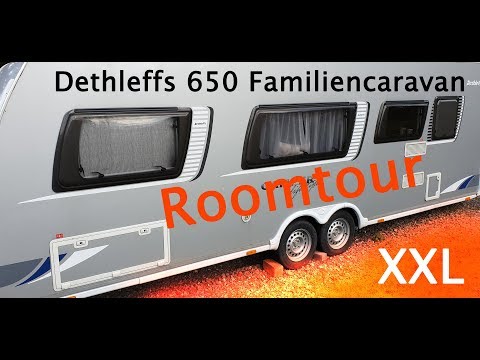 XXL Caravan Dethleffs 650 Camper 8,75 M Wohnwagen