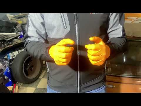 VIDEO - Guantes de nitrilo high grip naranja
