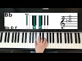 How To Play Bb Chord On Piano