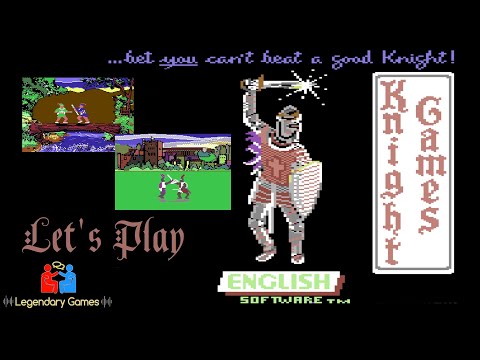Knight Games (1986) - C64 - Let's Play - All Disciplines - Commodore 64 - C64games