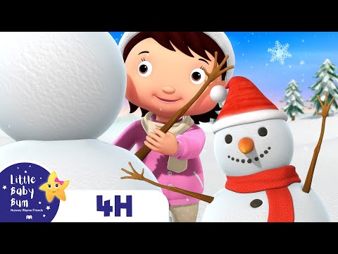 Let's Make A Snowman - Winter Song | Four Hours of Little Baby Bum Nursery Rhymes and Songs