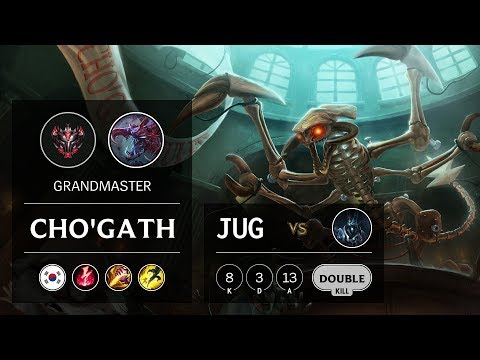 Cho'Gath Jungle vs Karthus - KR Grandmaster Patch 9.11