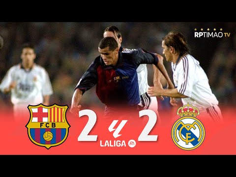 Barcelona 2 x 2 Real Madrid ● La Liga 99/00 Extended Goals & Highlights ᴴᴰ