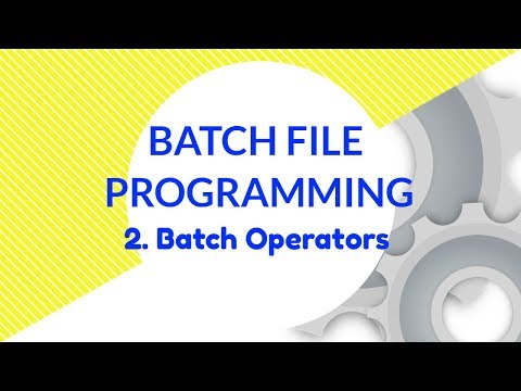 Batch Operators In Batch File Programming