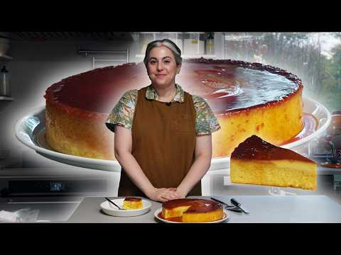 Vanilla Custard Sponge Cake (Genoise with Caramel and Custard Soak)