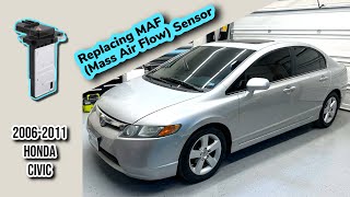 How To Replace Mass Air Flow Sensor (MAF) Honda Civic 2006-2011 (and many other Honda)