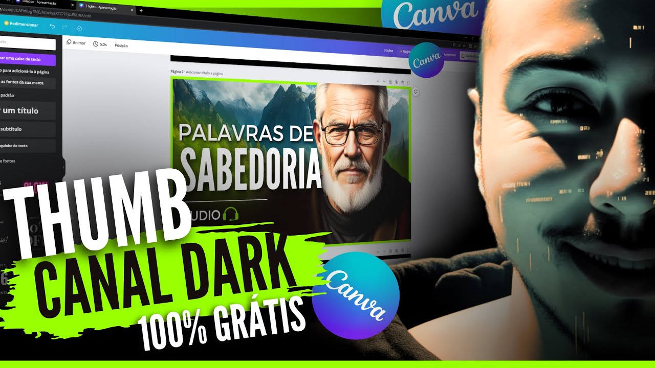 🔥REVELADO: COMO FAZER THUMB PARA CANAL DARK 100% GRÁTIS | COMO FAZER MINIATURA PARA CANAL DE YOUTUBE