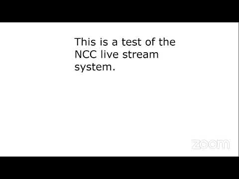 NCC's Zoom Test Meeting 3252020 1017 am