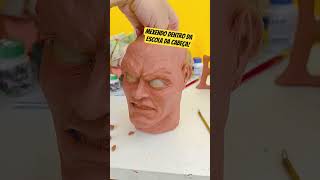 Mexendo na Cabeça de Plastilina! Escultura! #escultura #plastilina #arte #artista