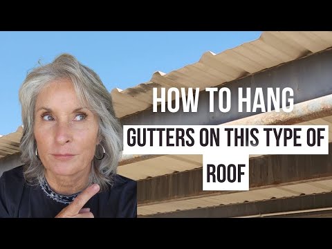 How to install gutters on a metal roof