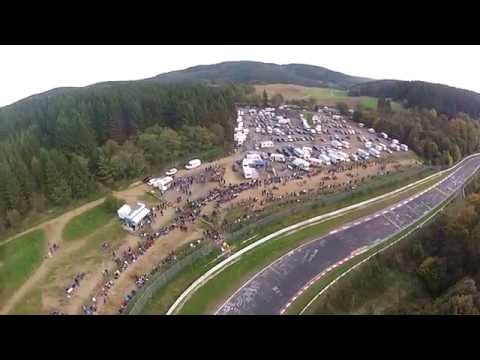 Nordschleife (Brünnchen) aus der Luft. VLN 12.10.2014