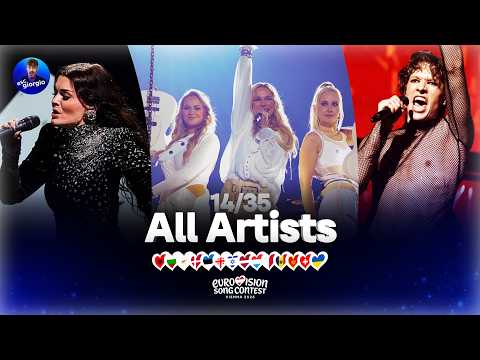 Eurovision 2026: All Artists so far (14/35)