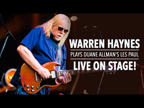 Warren Haynes Stage Plays Duane Allman's 1961 Les Paul Standard (SG) for the 1st Time in Decades