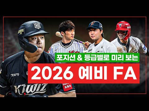 2026 FA 명단 미리보기 │ 올해 최고액은 강백호 or 박찬호?