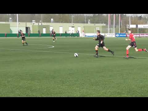 30 mrt 2019 Roda '46 JO 16-1 - VV De Meern JO16-1 beker 0-6 Paul Sr en goed schot Appie