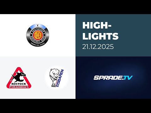 21.12.2025 - Highlights - Rostock Piranhas vs. Hammer Eisbären