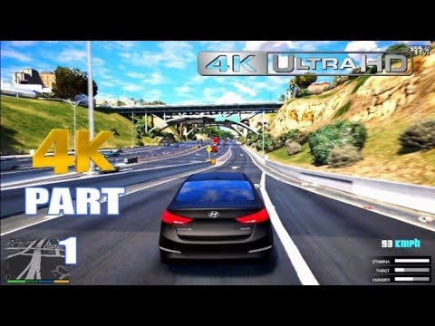 Grand Theft Auto 5 4K Ultra Graphics Gameplay Part 1 - GTA 5 PC 4K 60FPS | EPIC GAMER HINDI  .