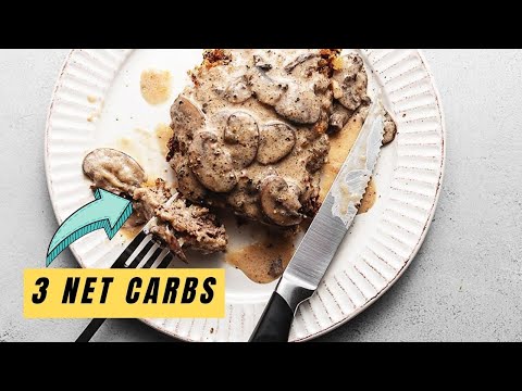 Keto Chicken Fried Steak and Mushroom Gravy