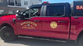 Manchester NH Car 1 Responding to a commercial fire alarm activation 9/22/2025.