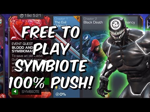 Free To Play Symbiote 100% Speedrun! - Marvel Contest Of Champions
