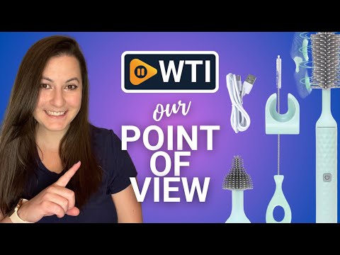 Rechargeable Electric Bottle Brush Cleaner Set with 3 Piece Silicone Baby Bottle Brush Cleaner and Straw Cleaner Brush - WTI product video review