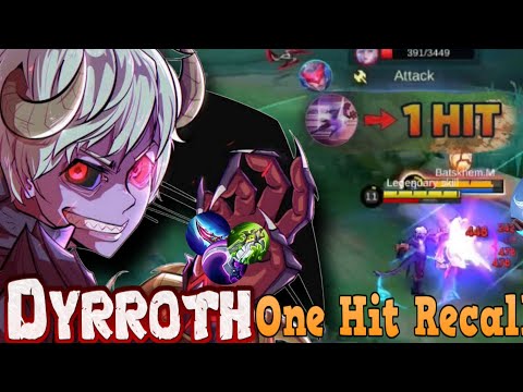 16 kills The Ultimate one Hit Build + Hybrid Lifesteal Dyrroth Gameplay  Mlbb 2024