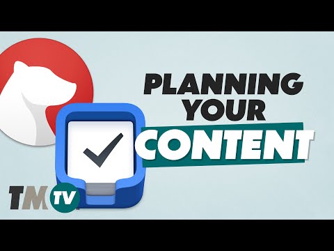 Planning Your Content with Things and Bear (the Apps)