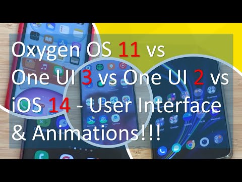 Oxygen OS 11 vs One UI 3 vs One UI 2 vs iOS 14 - User Interface & Animations!!!