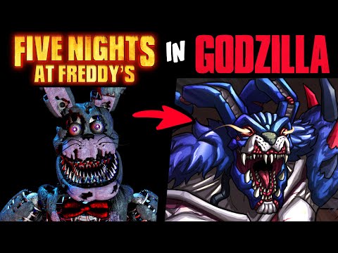 What if FNAF ANIMATRONICS were GODZILLA MONSTERS?! (Lore & Speedpaint)