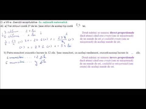 Clasa a VIII-a - Exercitii recapitulative - Ev. nationala matematica - ex 42