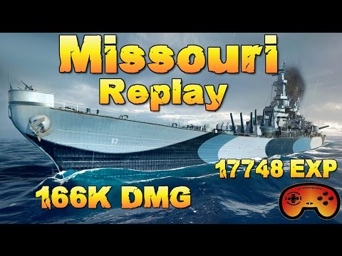 Best of Kradojaner #001 Missouri Replay - 166K Damage  - World of Warships - German - Deutsch
