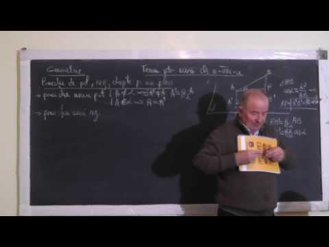 1/2 Lectia 1281 Proiectia unui Punct, Segment, Drepta, Patrat pe un plan Probleme - Clasa 8