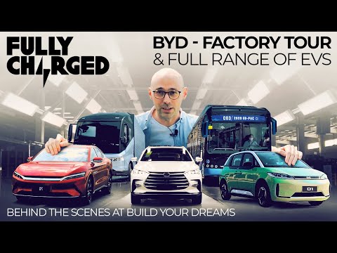Thumbnail for BYD: Factory Tour & Full Range of EVs | FULLY CHARGED by Taxi, WiLL, Car, Vehicle, Truck