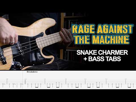 Rage Against The Machine  - Snake Charmer - Bass Cover + tabs