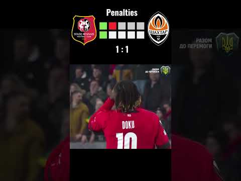 Rennes vs Shakhtar // Europa League // Knockout round play-off // Penalty shoot-out #shorts
