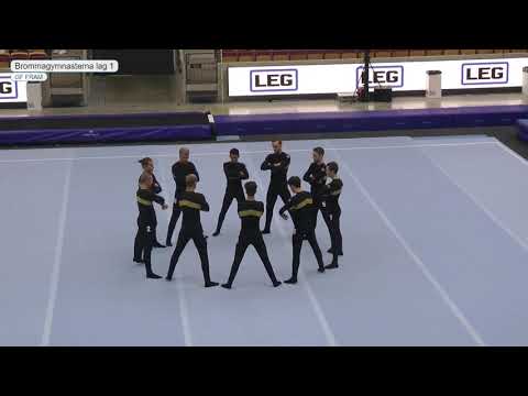 SM-Kval 2018 Truppgymnastik Brommagymnasterna herr lag 1