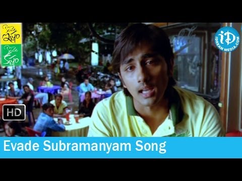 Konchem Ishtam Konchem Kashtam Movie Songs - Evade Subramanyam Song - Siddharth - Tamannaah
