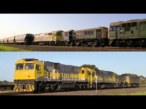 7762V QUBE Grain Train With 8044, 872, 8030 & GML10 - PoathTV Australian Railways