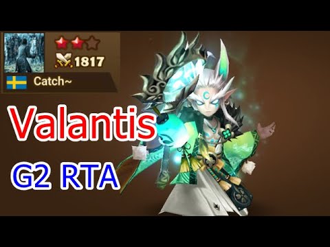 Valantis in G2 RTA. (Catch~) After Lv up the monster skill. [Summoners War]